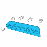 OEM 2016 Ram 1500 Lamp-Center High Mounted Stop Diagram - 55372082AF