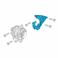 OEM Cadillac ATS Mount Bracket Diagram - 12597648