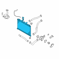 OEM Kia Rio Radiator Assembly Diagram - 253101G060