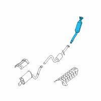 OEM 2005 Chrysler Sebring Catalytic Converter [4 Cylinder Engines] Diagram - 4764618AF