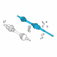 OEM Lincoln MKX Axle Assembly Diagram - F2GZ-3B436-AG