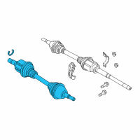 OEM 2015 Ford Edge Axle Assembly Diagram - F2GZ-3B437-N