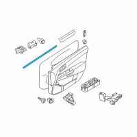 OEM 2008 Saturn Astra Sealing Strip, Front Side Door Window Inner Diagram - 24468022