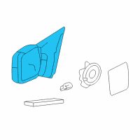 OEM Lincoln Mark LT Mirror Assembly Diagram - 6L3Z-17683-EA