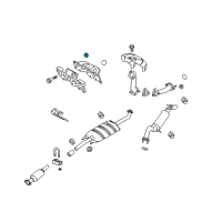 OEM 2022 Lincoln Corsair Preconverter Nut Diagram - -W708176-S437