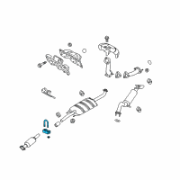 OEM 2010 Mercury Mariner Muffler Clamp Diagram - 9L8Z-5K272-B