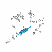 OEM Mercury Mariner Muffler Diagram - 9L8Z-5230-F