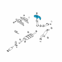 OEM Ford Escape Heat Shield Diagram - 9L8Z-9N454-B