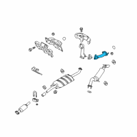 OEM 2009 Mercury Mariner Front Pipe Diagram - 9L8Z-5E256-A