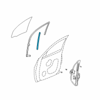 OEM 2008 Chrysler PT Cruiser Channel-Front Door Glass Lower Diagram - 5027054AD