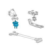 OEM 2005 Honda S2000 Rubber Assy., FR. Engine Mounting Diagram - 50810-S2A-003