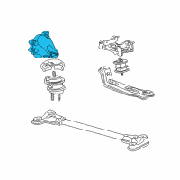 OEM Honda S2000 Bracket, L. FR. Engine Mounting Diagram - 50825-S2A-000