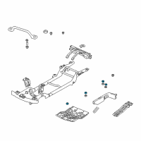 OEM Chevrolet Tracker Cushion, Body Bolt Lower Diagram - 30021192