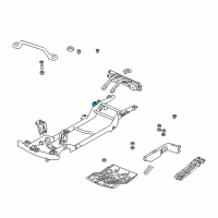 OEM 2001 Chevrolet Tracker Bracket, Rear Spring Diagram - 91174835