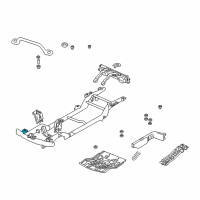 OEM 2003 Chevrolet Tracker Bracket, Body Front Mount Diagram - 91174828