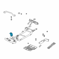 OEM 1999 Chevrolet Tracker Housing, Front Suspension Strut Diagram - 91176931