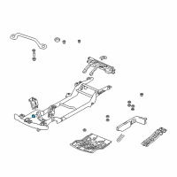 OEM 2000 Chevrolet Tracker Bracket, Front Differential Carrier Diagram - 91174830