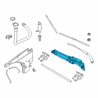 OEM BMW X1 Windshield Wiper Motor Diagram - 61-61-2-990-025