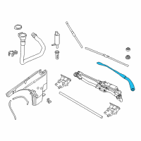 OEM BMW X1 WIPER ARM, DRIVER'S SIDE Diagram - 61-61-9-449-999