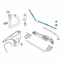 OEM BMW X1 Front Wiper Blade Set Diagram - 61-61-2-158-219