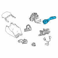 OEM Lexus LS500h Switch, Windshield WIPER Diagram - 84652-11010