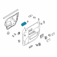 OEM 2015 Ford Flex Window Switch Diagram - AA8Z-14529-AA