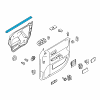 OEM 2014 Ford Flex Belt Weatherstrip Diagram - 8A8Z-7421457-A