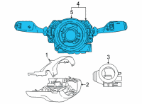 OEM BMW 530i xDrive SWITCH UNIT STEERING COLUMN Diagram - 61-31-9-472-550