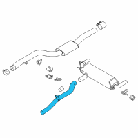OEM 2018 BMW 740i xDrive Intermediate Pipe Diagram - 18-30-8-635-590