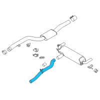 OEM 2017 BMW 740i xDrive Intermediate Pipe Diagram - 18-30-8-635-590