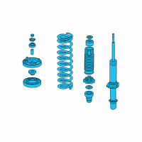 OEM 2008 Acura TL Shock Absorber Assembly, Left Front Diagram - 51602-SEP-A09