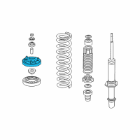 OEM 2008 Acura TL Base, Front Shock Absorber Mounting Diagram - 51675-SEP-A03