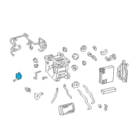 OEM Lexus LS430 A/C Damp Servo Sub-Assembly Diagram - 87106-50310