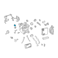 OEM Lexus LS430 Damper Servo Sub-Assembly (For Mode) Diagram - 87106-50160