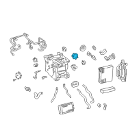 OEM Lexus LS430 Damp Servo Sub-Assembly Diagram - 87106-50320