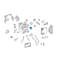 OEM Lexus LS430 Damper Servo Sub Assembly Diagram - 87106-50340