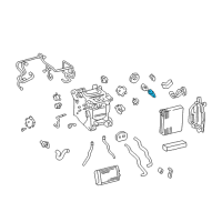 OEM 2006 Lexus LS430 Valve, Rear Cooling Unit Expansion Diagram - 88515-50170