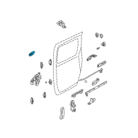 OEM Kia Sedona Outer Handle Assembly, Right Diagram - 0K52Y72410AXX