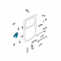 OEM Kia Sedona Remote Controller, Right Diagram - 0K53A72380C