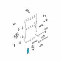 OEM 2005 Kia Sedona Door Inside Handle Assembly, Right Diagram - 0K53Z72330CGE