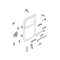 OEM 2000 Kia Spectra Holder-Rod Diagram - MM00158309