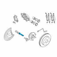 OEM 2008 Dodge Ram 1500 Pin-CALIPER Diagram - 5166197AA