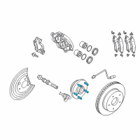 OEM 2014 Jeep Grand Cherokee Stud-Hub Diagram - 6512579AA