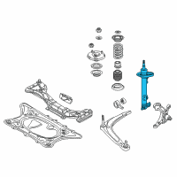 OEM BMW Z4 Front Right Spring Strut Diagram - 31-31-7-841-708