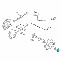 OEM Nissan Versa Note Cap-Hub, Rear Wheel Diagram - 43234-1HA0A