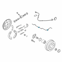 OEM 2015 Nissan Versa Tube Assy-Brake Rear, LH Diagram - 46316-1HK0A