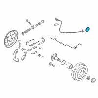 OEM Nissan Versa Sensor-Rotor, Anti SKID Rear Diagram - 47950-1HA0A