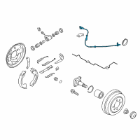 OEM 2014 Nissan Versa Sensor Assembly Anti Ski, Rear Diagram - 47900-1HA0A