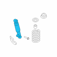 OEM 2012 Hyundai Santa Fe Rear Shock Absorber Assembly Diagram - 55310-0W550