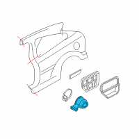 OEM 2000 Ford Focus Fuel Pocket Diagram - 5S4Z-5427936-AA